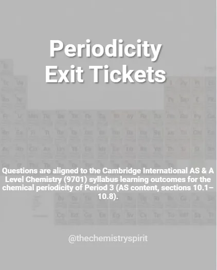 Periodicity Exit Tickets