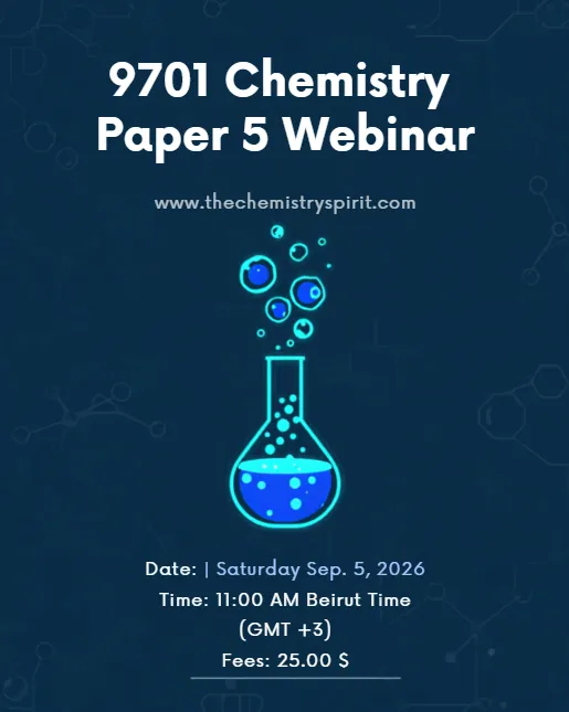 9701 A Level Chemistry - Paper 5 Webinar